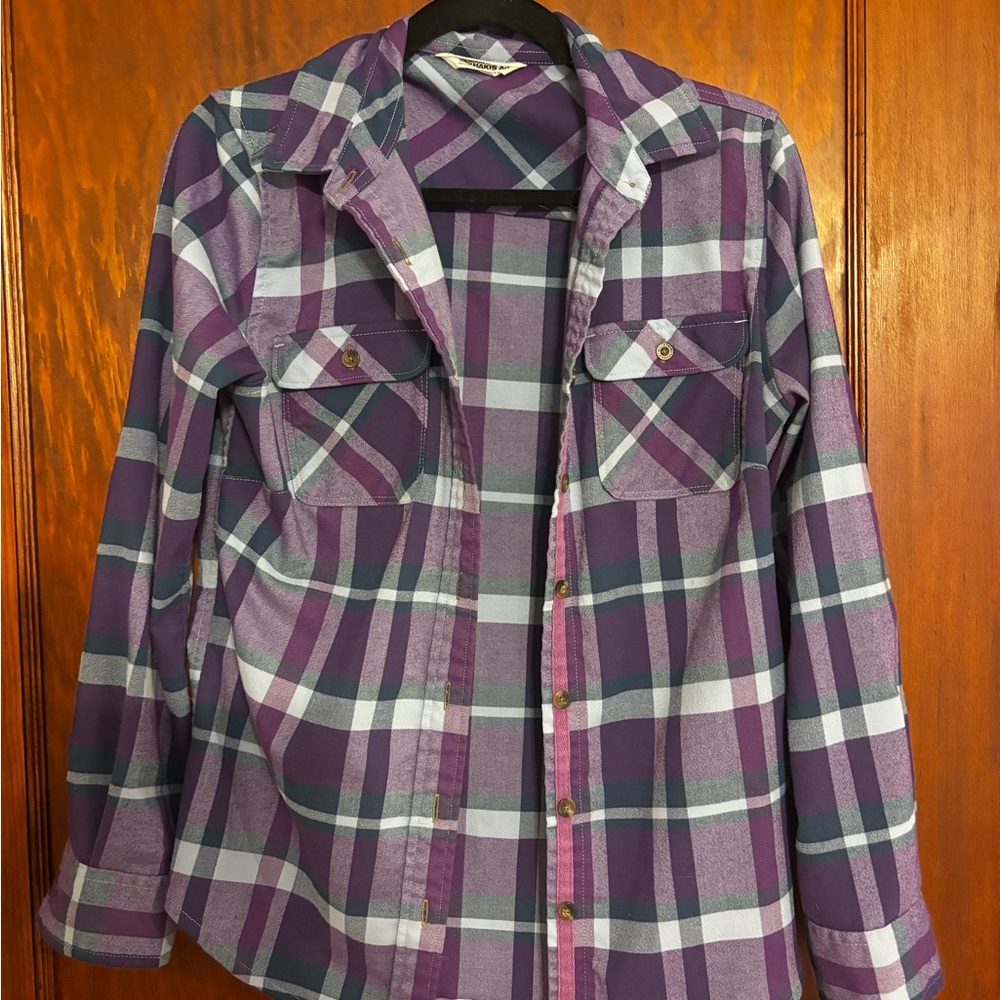 Mountain Khakis Purple Plaid Shirt
